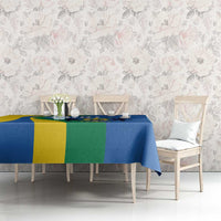 Personalized Gabon Independence Day 1960 Tablecloth Gabonaise Coat of Arms - Wonder Print Shop