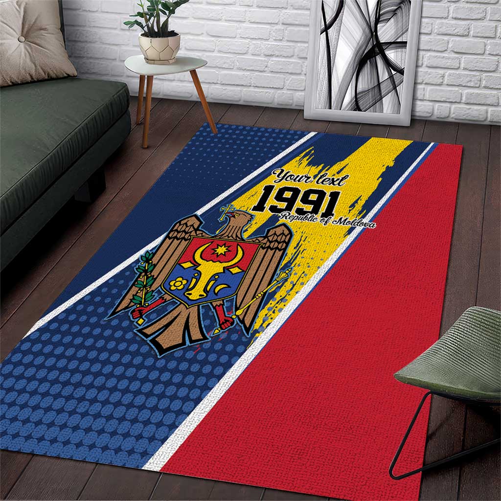 Personalized Moldova Independence Day 1991 Area Rug One People One Nation - Wonder Print Shop