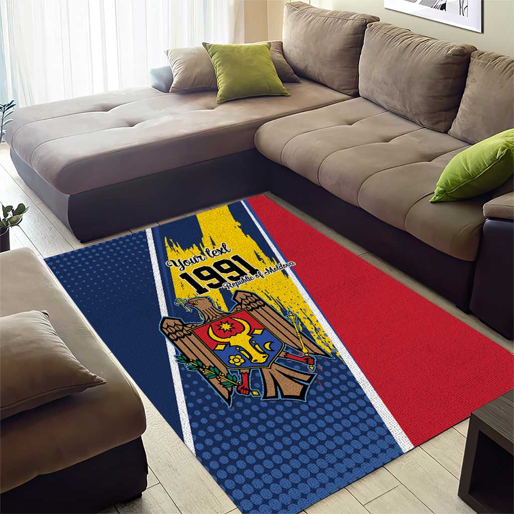 Personalized Moldova Independence Day 1991 Area Rug One People One Nation - Wonder Print Shop
