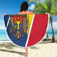 Personalized Moldova Independence Day 1991 Beach Blanket One People One Nation - Wonder Print Shop