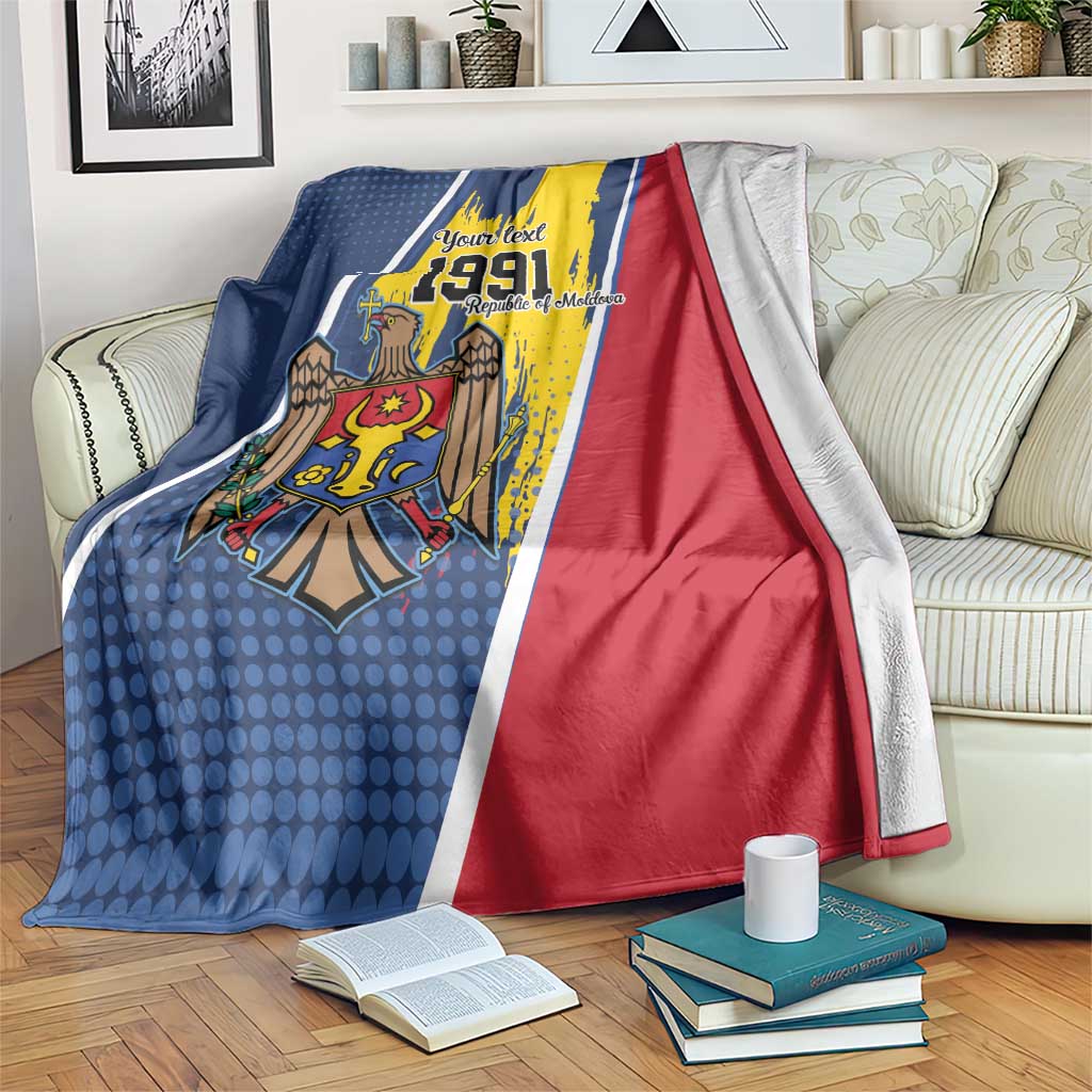Personalized Moldova Independence Day 1991 Blanket One People One Nation - Wonder Print Shop