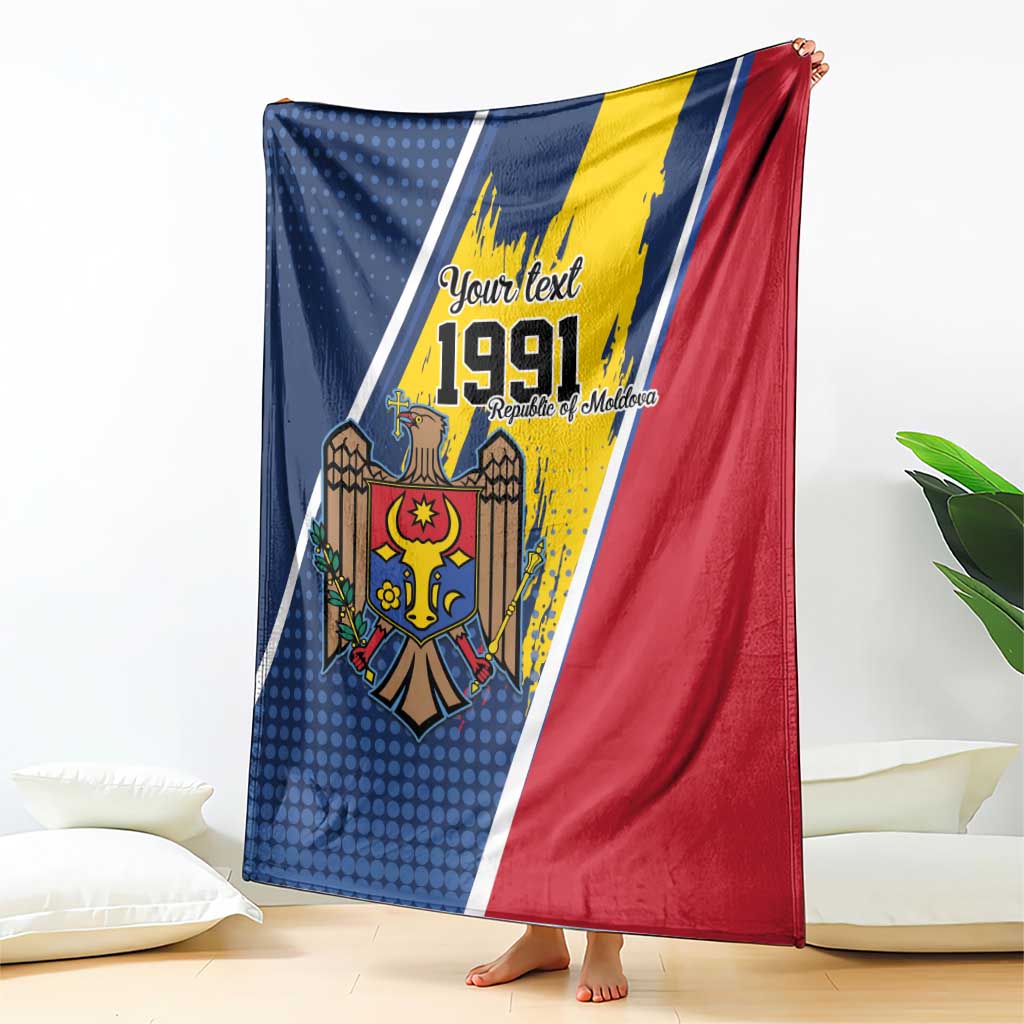 Personalized Moldova Independence Day 1991 Blanket One People One Nation - Wonder Print Shop