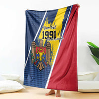 Personalized Moldova Independence Day 1991 Blanket One People One Nation - Wonder Print Shop