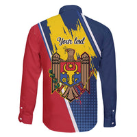 Personalized Moldova Independence Day 1991 Family Matching Off The Shoulder Long Sleeve Dress and Hawaiian Shirt One People One Nation - Wonder Print Shop