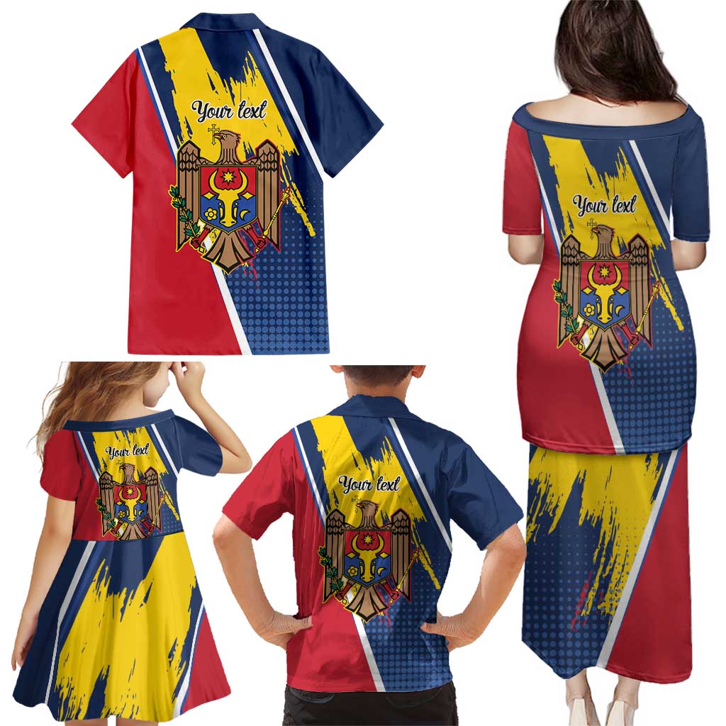 Personalized Moldova Independence Day 1991 Family Matching Puletasi and Hawaiian Shirt One People One Nation - Wonder Print Shop