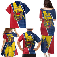 Personalized Moldova Independence Day 1991 Family Matching Puletasi and Hawaiian Shirt One People One Nation - Wonder Print Shop