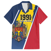 Personalized Moldova Independence Day 1991 Hawaiian Shirt One People One Nation - Wonder Print Shop