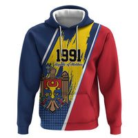 Personalized Moldova Independence Day 1991 Hoodie One People One Nation - Wonder Print Shop