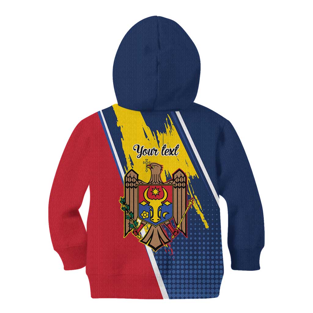 Personalized Moldova Independence Day 1991 Kid Hoodie One People One Nation - Wonder Print Shop