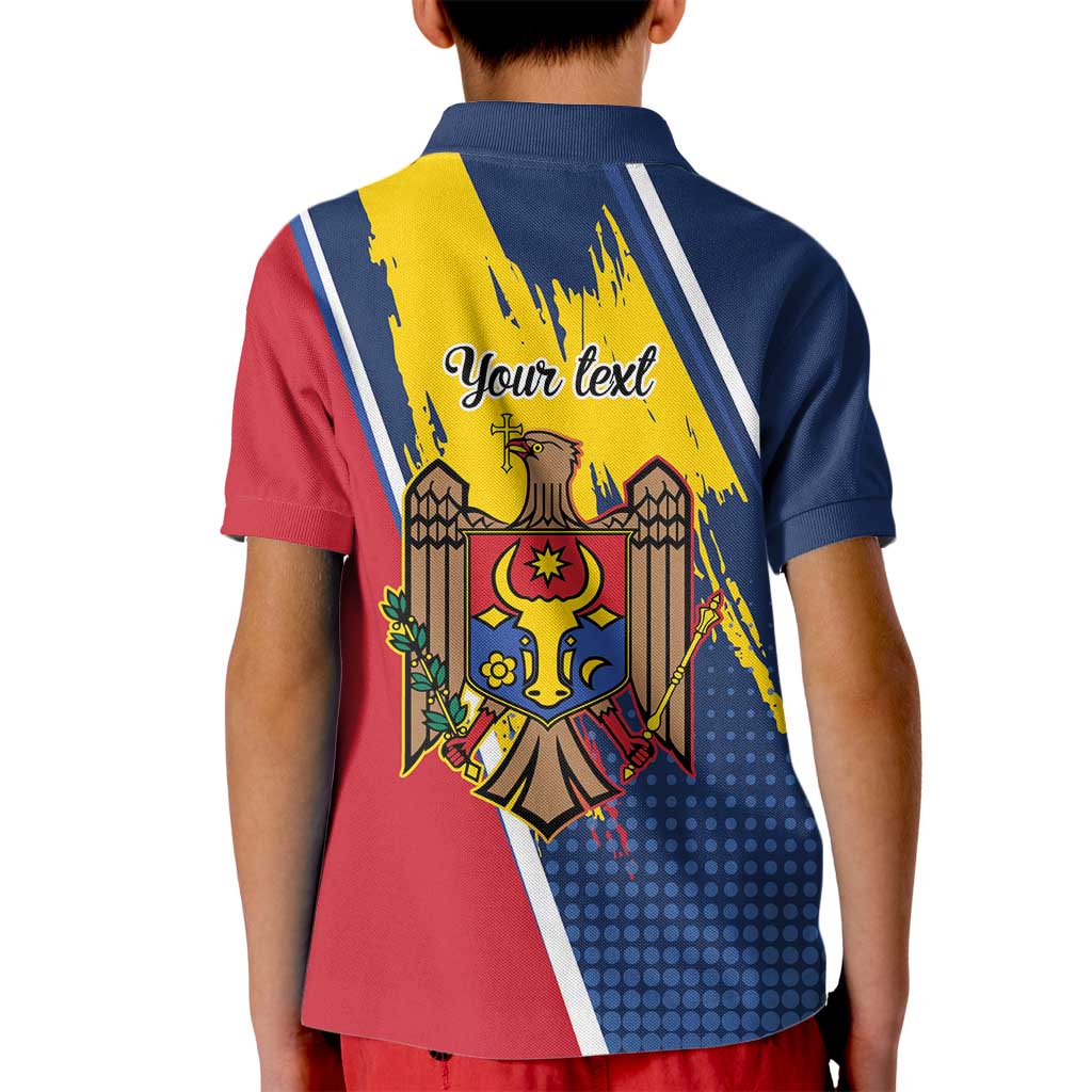 Personalized Moldova Independence Day 1991 Kid Polo Shirt One People One Nation - Wonder Print Shop