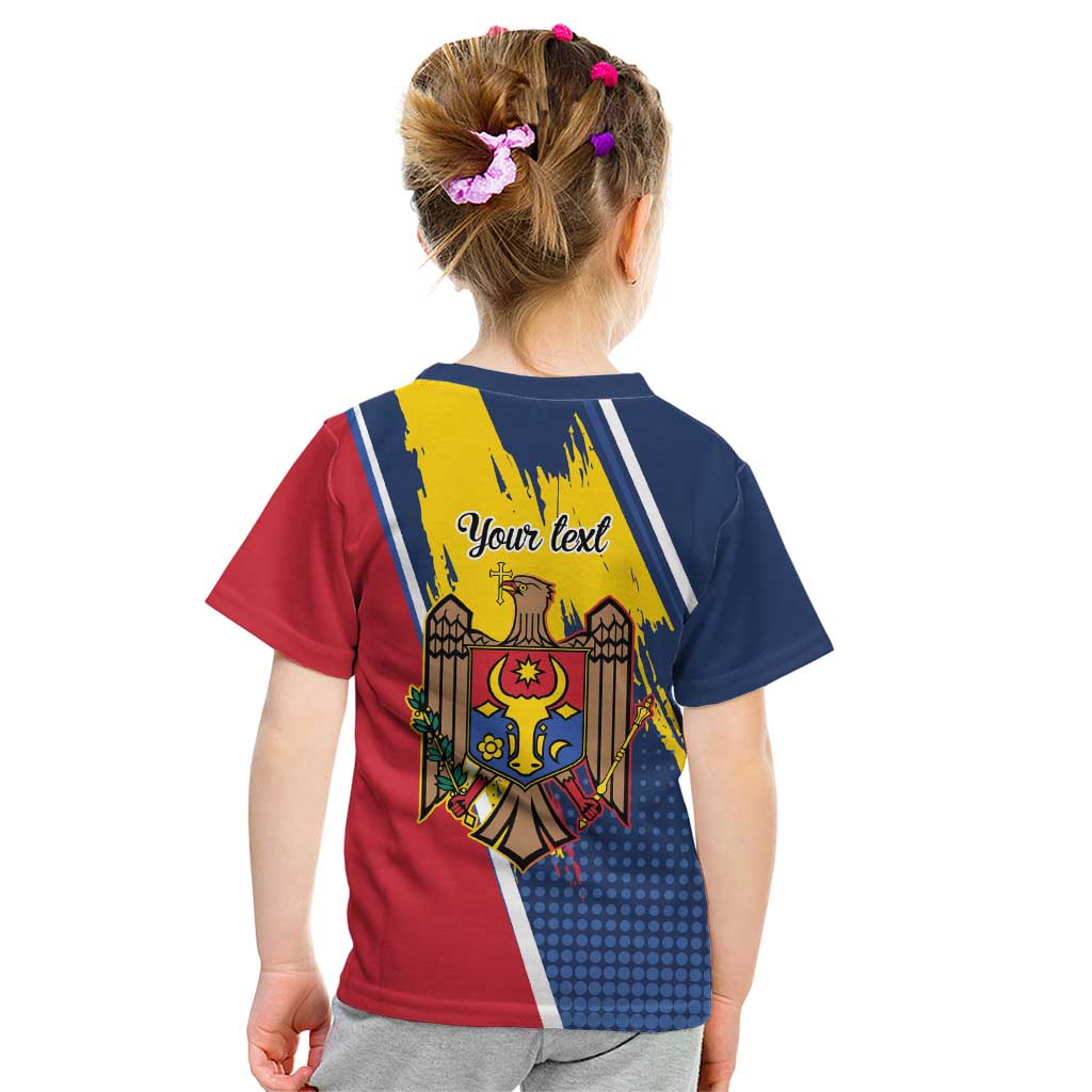 Personalized Moldova Independence Day 1991 Kid T Shirt One People One Nation - Wonder Print Shop