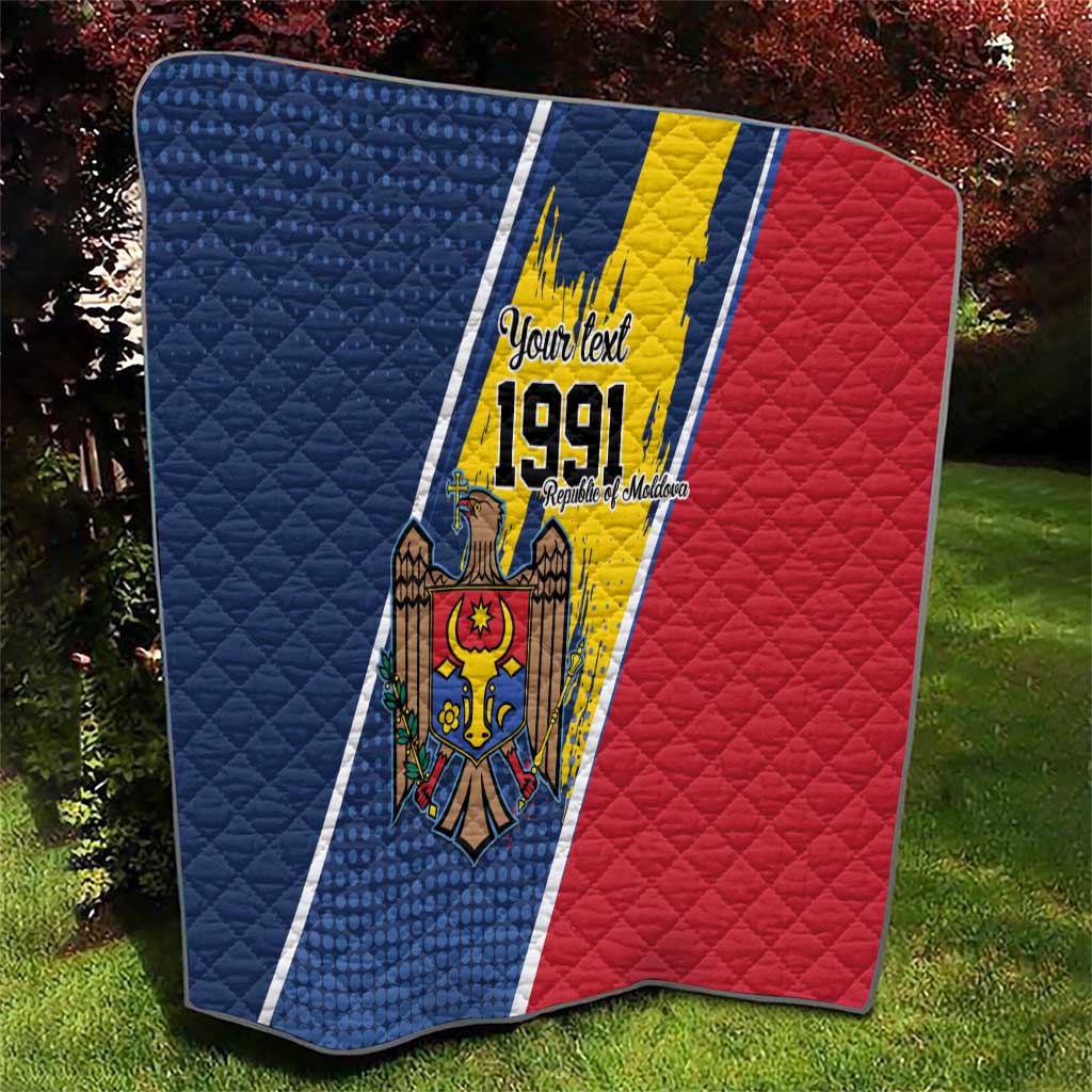 Personalized Moldova Independence Day 1991 Quilt One People One Nation - Wonder Print Shop