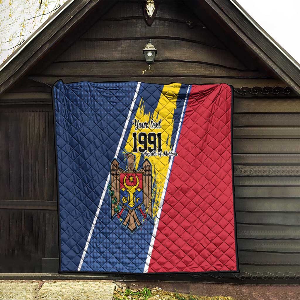 Personalized Moldova Independence Day 1991 Quilt One People One Nation - Wonder Print Shop