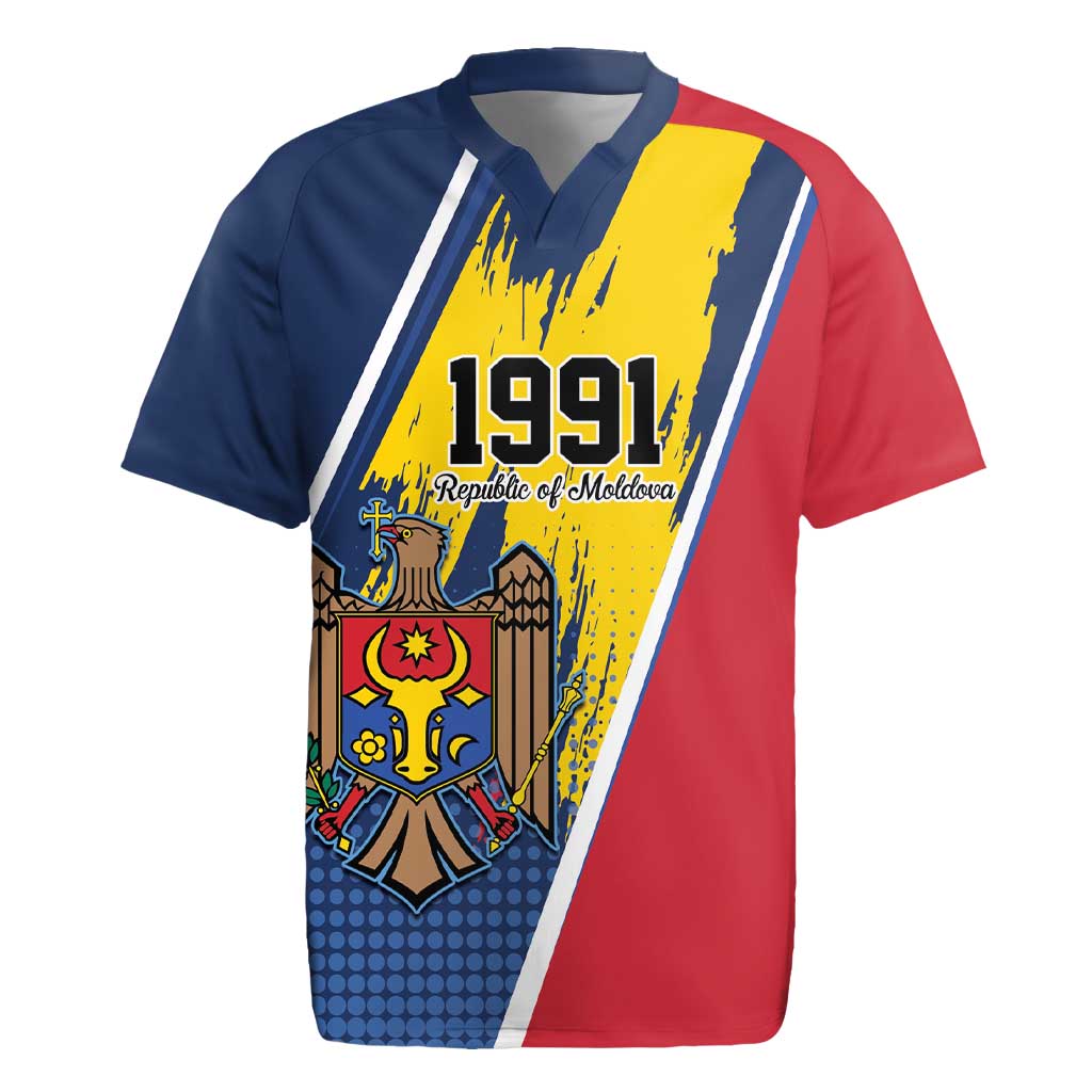 Personalized Moldova Independence Day 1991 Rugby Jersey One People One Nation - Wonder Print Shop