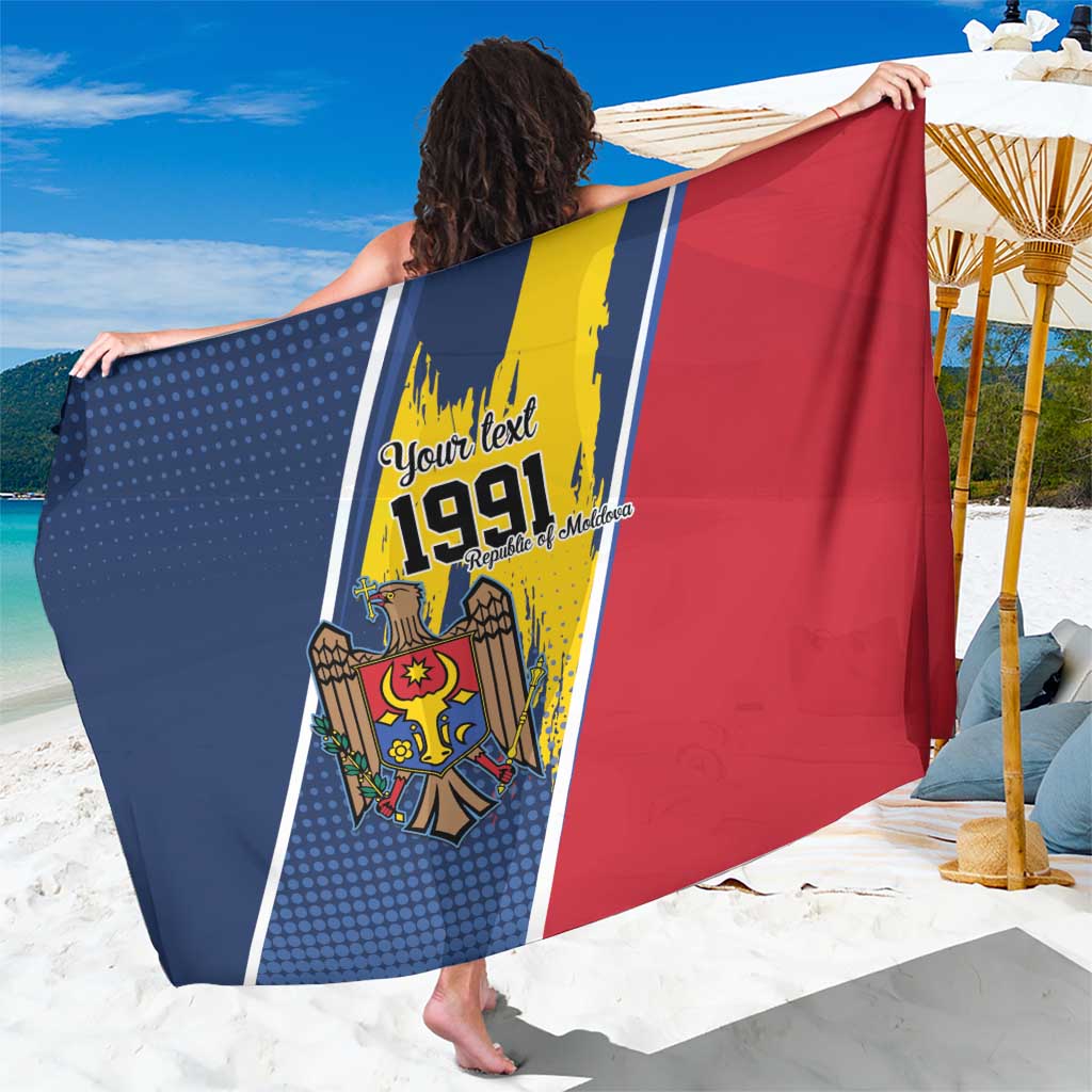 Personalized Moldova Independence Day 1991 Sarong One People One Nation - Wonder Print Shop