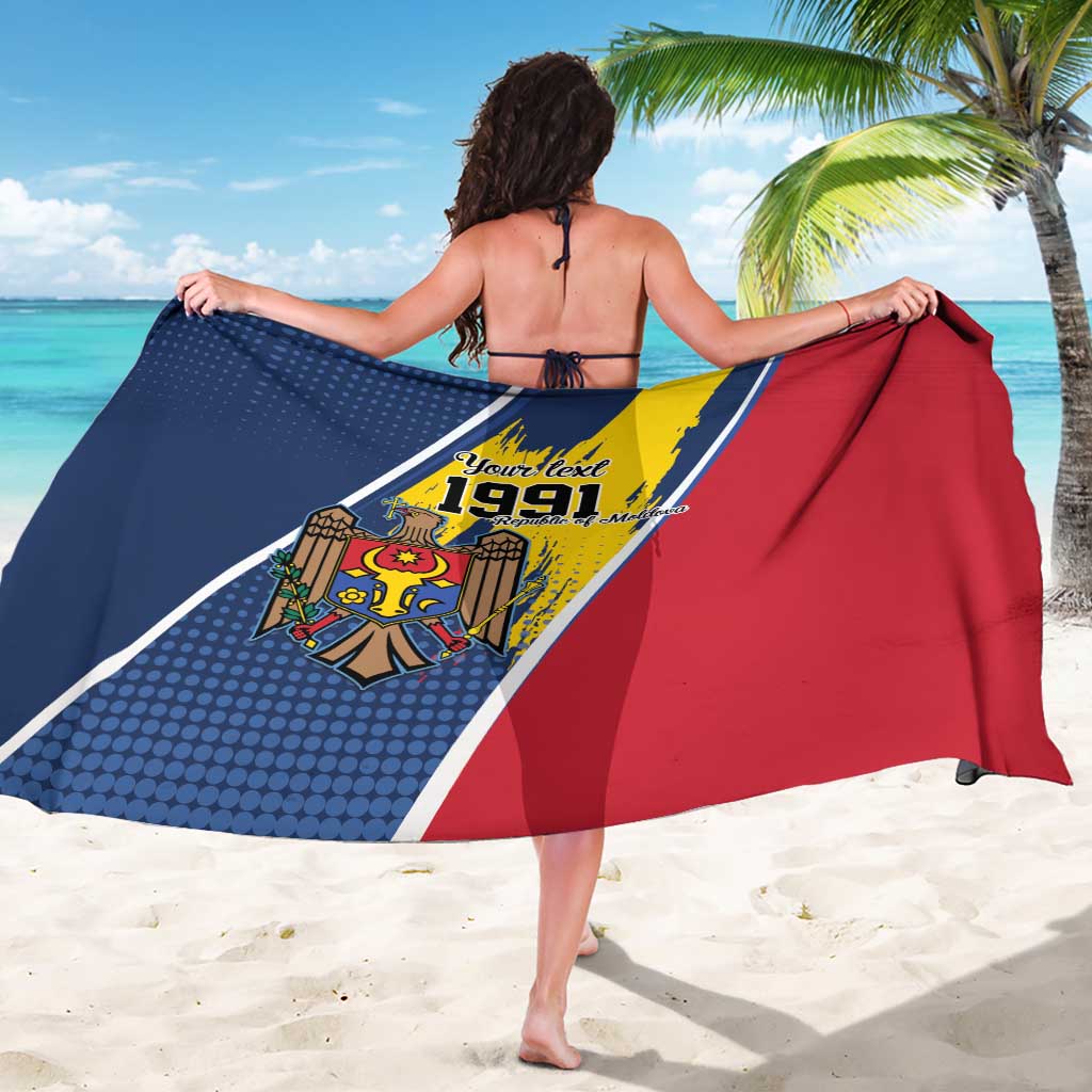 Personalized Moldova Independence Day 1991 Sarong One People One Nation - Wonder Print Shop