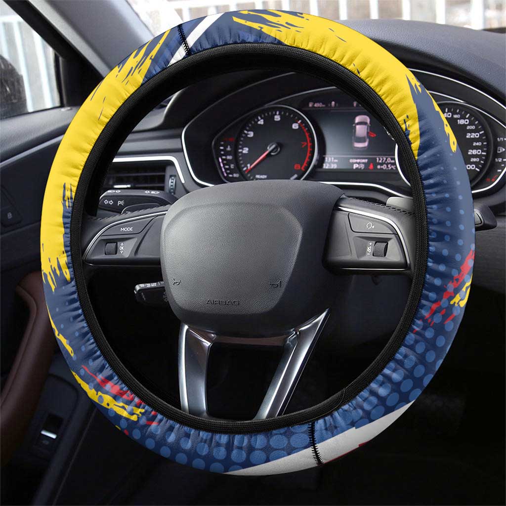 Moldova Independence Day 1991 Steering Wheel Cover One People One Nation - Wonder Print Shop