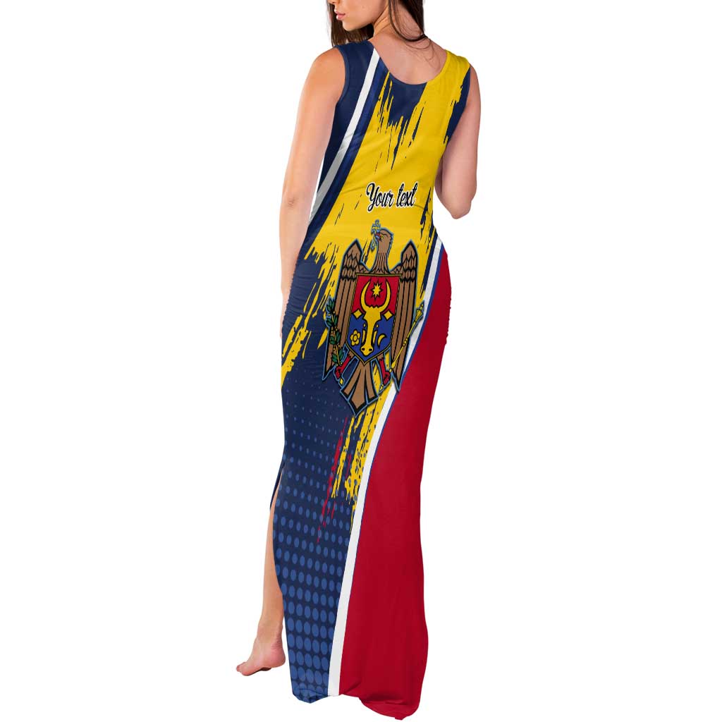 Personalized Moldova Independence Day 1991 Tank Maxi Dress One People One Nation - Wonder Print Shop