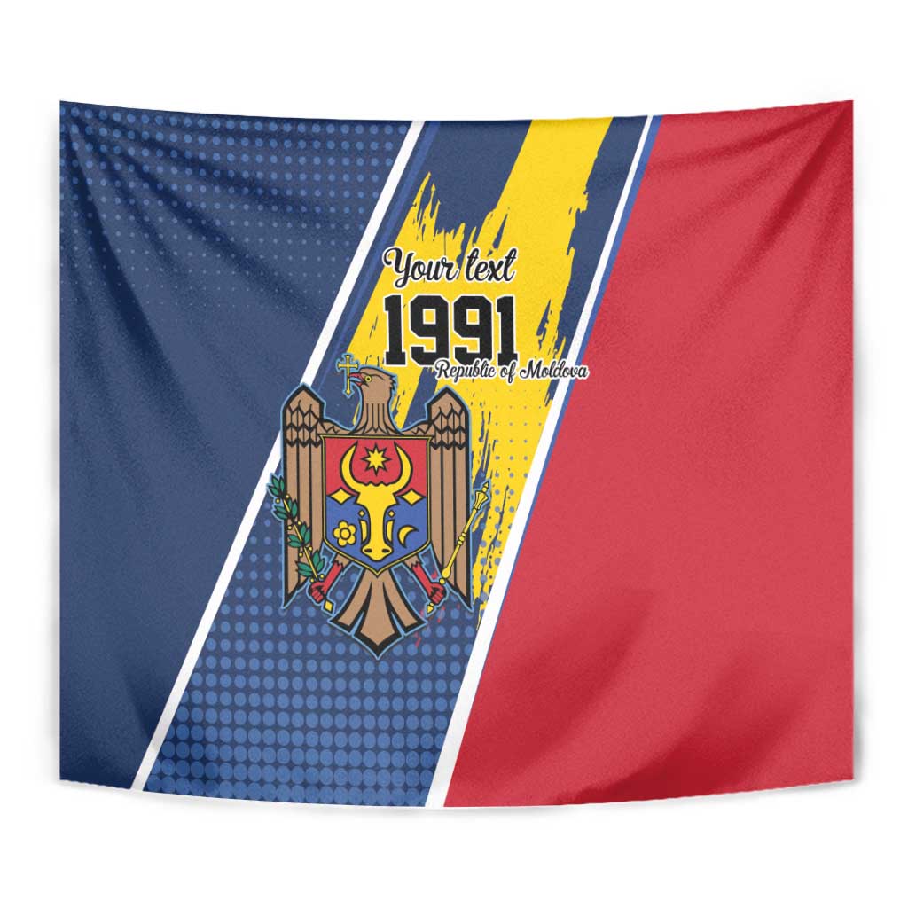 Personalized Moldova Independence Day 1991 Tapestry One People One Nation - Wonder Print Shop