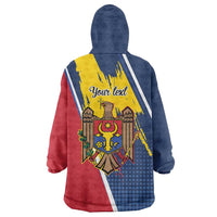 Personalized Moldova Independence Day 1991 Wearable Blanket Hoodie One People One Nation - Wonder Print Shop