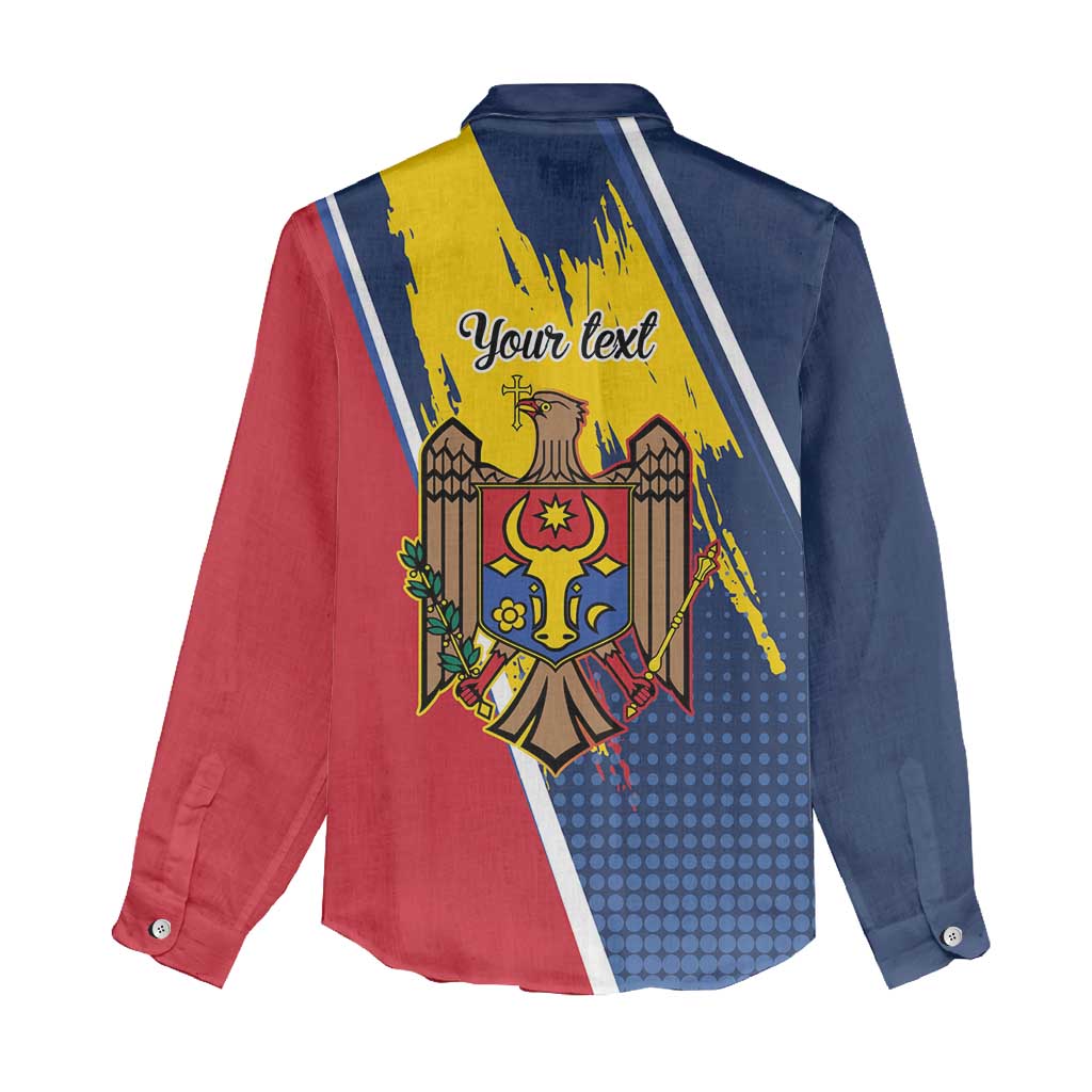 Personalized Moldova Independence Day 1991 Women Casual Shirt One People One Nation - Wonder Print Shop