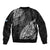 Fiji Rugby Bomber Jacket Kaiviti Fijian Tribal World Cup Black LT9 - Wonder Print Shop