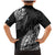Fiji Rugby Family Matching Mermaid Dress and Hawaiian Shirt Kaiviti Fijian Tribal World Cup Black LT9 - Wonder Print Shop