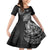 Fiji Rugby Family Matching Mermaid Dress and Hawaiian Shirt Kaiviti Fijian Tribal World Cup Black LT9 - Wonder Print Shop