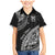 Fiji Rugby Family Matching Mermaid Dress and Hawaiian Shirt Kaiviti Fijian Tribal World Cup Black LT9 - Wonder Print Shop