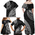 Fiji Rugby Family Matching Off Shoulder Maxi Dress and Hawaiian Shirt Kaiviti Fijian Tribal World Cup Black LT9 - Wonder Print Shop