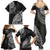 Fiji Rugby Family Matching Summer Maxi Dress and Hawaiian Shirt Kaiviti Fijian Tribal World Cup Black - Wonder Print Shop