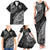 Fiji Rugby Family Matching Tank Maxi Dress and Hawaiian Shirt Kaiviti Fijian Tribal World Cup Black - Wonder Print Shop