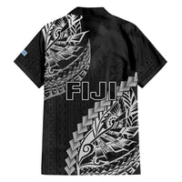 Fiji Rugby Hawaiian Shirt Kaiviti Fijian Tribal World Cup Black - Wonder Print Shop
