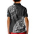 Fiji Rugby Kid Polo Shirt Kaiviti Fijian Tribal World Cup Black - Wonder Print Shop