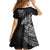 Fiji Rugby Kid Short Sleeve Dress Kaiviti Fijian Tribal World Cup Black - Wonder Print Shop
