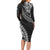 Fiji Rugby Long Sleeve Bodycon Dress Kaiviti Fijian Tribal World Cup Black - Wonder Print Shop