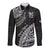 Fiji Rugby Long Sleeve Button Shirt Kaiviti Fijian Tribal World Cup Black - Wonder Print Shop