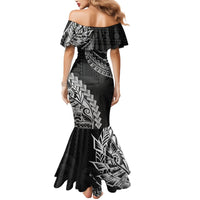 Fiji Rugby Mermaid Dress Kaiviti Fijian Tribal World Cup Black - Wonder Print Shop