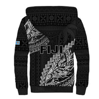 Fiji Rugby Sherpa Hoodie Kaiviti Fijian Tribal World Cup Black - Wonder Print Shop