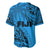 Fiji Rugby Baseball Jersey Kaiviti Fijian Tribal World Cup Blue No1 LT9 - Wonder Print Shop