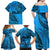 Fiji Rugby Family Matching Off Shoulder Maxi Dress and Hawaiian Shirt Kaiviti Fijian Tribal World Cup Blue No1 LT9 - Wonder Print Shop