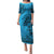 Fiji Rugby Family Matching Puletasi Dress and Hawaiian Shirt Kaiviti Fijian Tribal World Cup Blue No1 - Wonder Print Shop