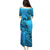 Fiji Rugby Family Matching Puletasi Dress and Hawaiian Shirt Kaiviti Fijian Tribal World Cup Blue No1 - Wonder Print Shop