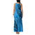 Fiji Rugby Family Matching Tank Maxi Dress and Hawaiian Shirt Kaiviti Fijian Tribal World Cup Blue No1 - Wonder Print Shop