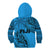 Fiji Rugby Kid Hoodie Kaiviti Fijian Tribal World Cup Blue No1 - Wonder Print Shop