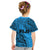 Fiji Rugby Kid T Shirt Kaiviti Fijian Tribal World Cup Blue No1 - Wonder Print Shop
