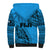 Fiji Rugby Sherpa Hoodie Kaiviti Fijian Tribal World Cup Blue No1 - Wonder Print Shop
