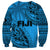 Fiji Rugby Sweatshirt Kaiviti Fijian Tribal World Cup Blue No1 - Wonder Print Shop
