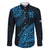 Fiji Rugby Family Matching Puletasi Dress and Hawaiian Shirt Kaiviti Fijian Tribal World Cup Blue No2 - Wonder Print Shop