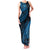 Fiji Rugby Family Matching Tank Maxi Dress and Hawaiian Shirt Kaiviti Fijian Tribal World Cup Blue No2 - Wonder Print Shop
